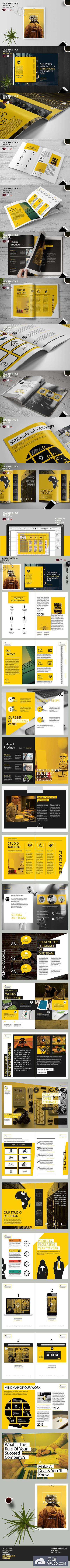 现代设计感很强的杂志画册模板下载indd