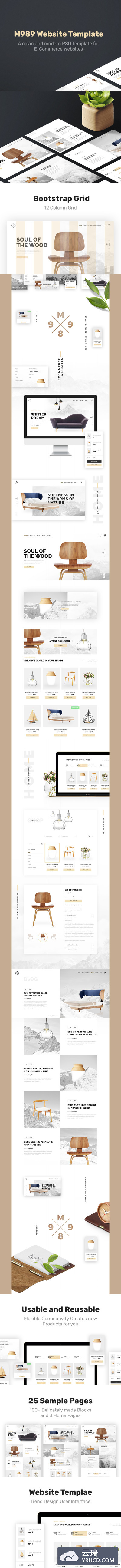 宜家风现代家具电商UI Kit打包下载[psd]