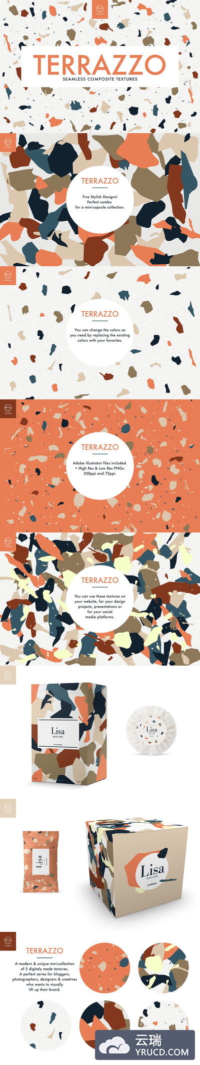 水磨石无缝复合材料纹理