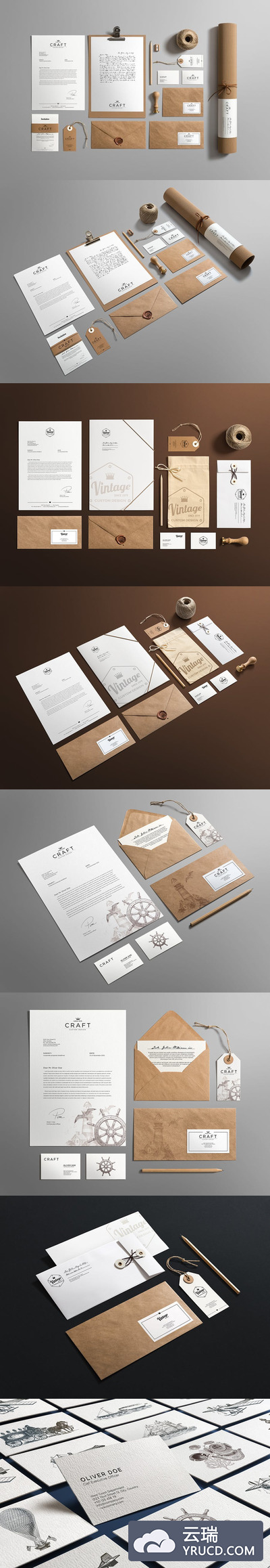 样子 | 高品质工艺文具用品章标签信封信纸模板