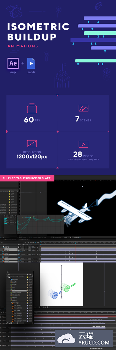 AE打造的完美的APP场景图标动画源文件下载[AEP]