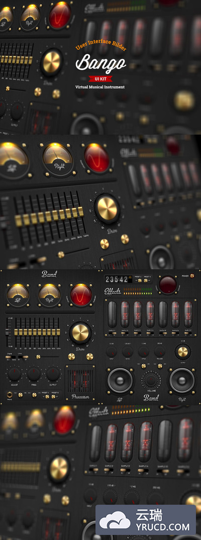 高端逼真质感的 UI KITS