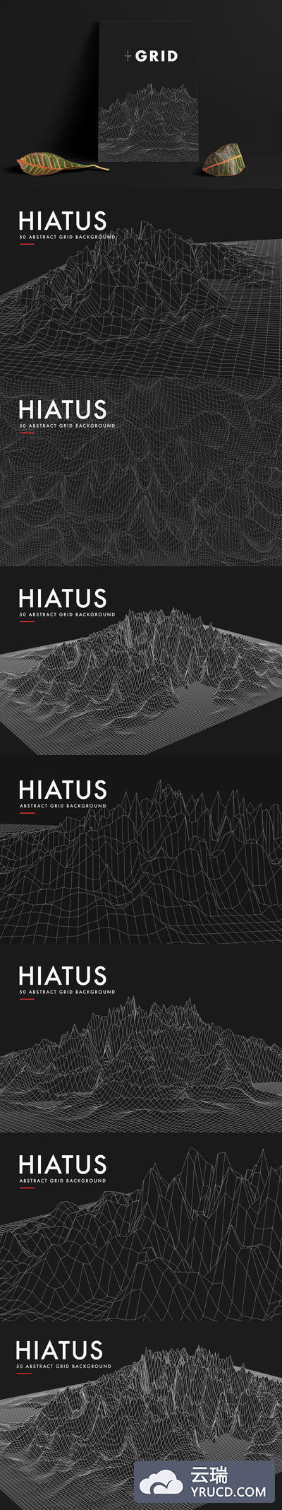 50个抽象的科幻抽象背景大集合
