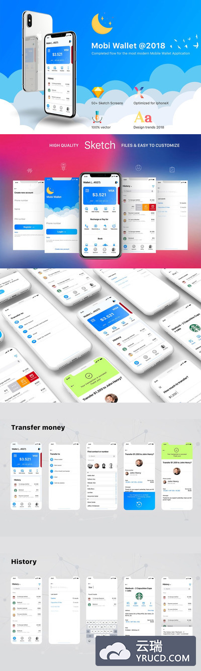 一套金融行业APP UI KITS打包下载[sketch]