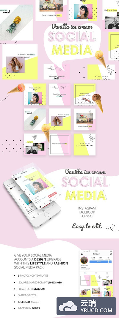 9款俏皮色调广告图模版下载[psd,png,jpg,ttf]