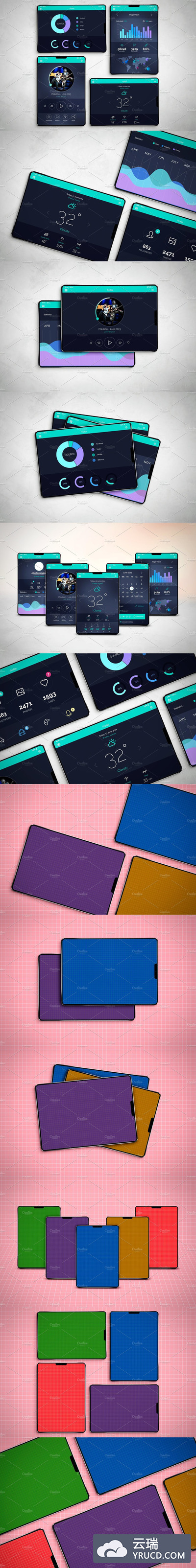 苹果Pad X概念机展示模型Mockup[psd]