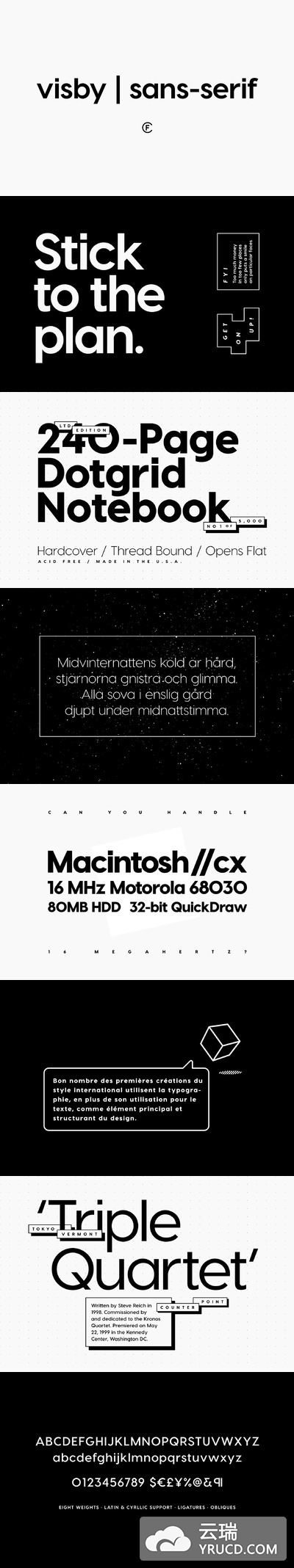 无衬线英文字体 Visby CF Geometric Sans Font