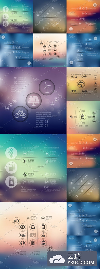 9张生态信息统计图表 9 ecology infographics