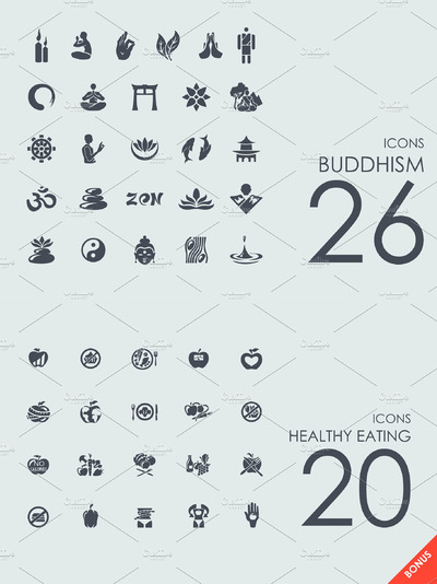 26枚佛教虔诚图标（而外包） 26 Buddhism icons + Bonus