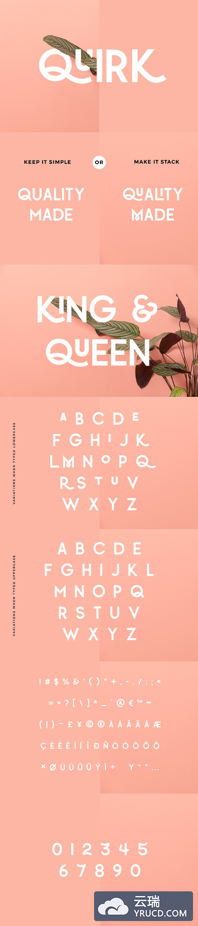 大胆堆叠无衬线英文字体 Quirk - Fun Display Font