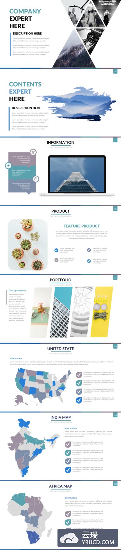 时尚专业的PPT模板