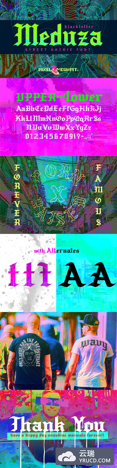 非常经典的哥特字体