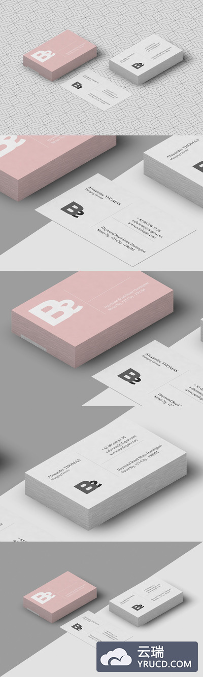 简单时尚名片样板