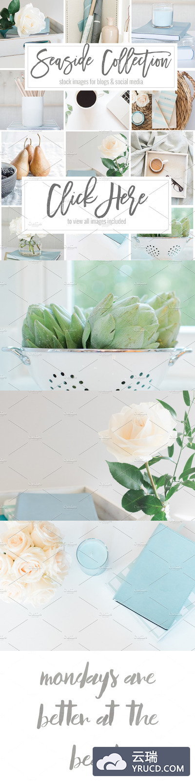 清新的文艺空间办公场景样机 Stock Photos | Seaside Bundle