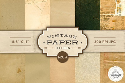 复古的纸张纹理背景素材 Vintage Paper Textures - No. 8