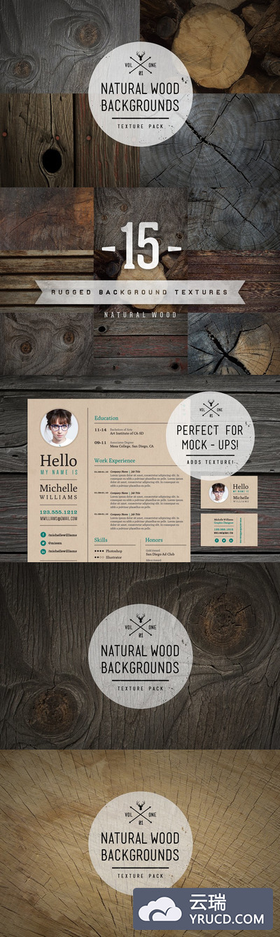 自然的木头背景纹理素材 Natural Wood Texture Pack