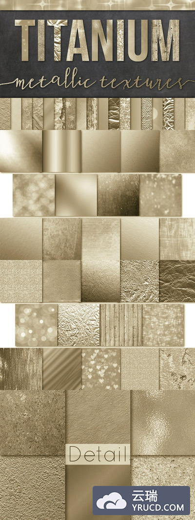 亮丽的金箔背景纹理素材 Light Gold Foil Textures/Backgrounds