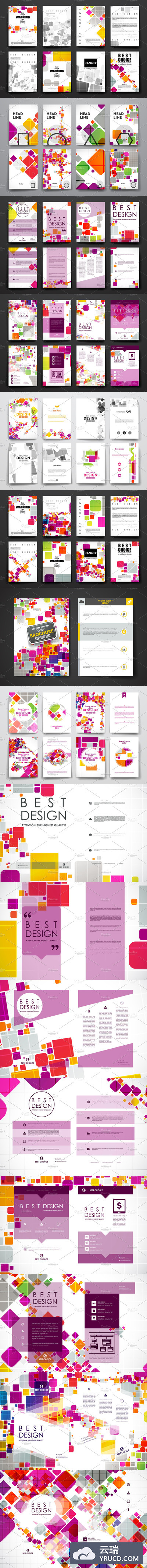 37个抽象的图形画册模板 37 Abstract Brochures