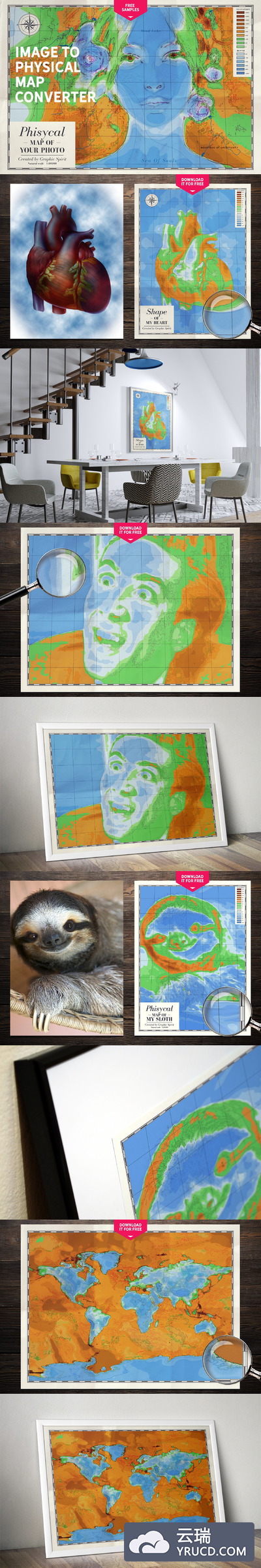 照片处理特效插件 IMAGE TO PHYSICAL MAP Converter
