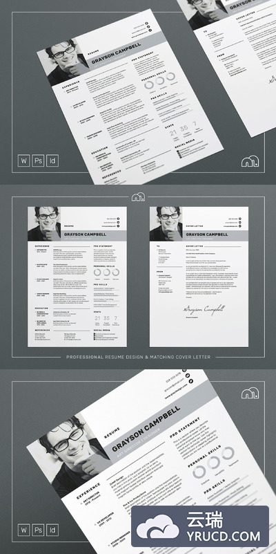 简约现代模板 Grayson - Resume/CV