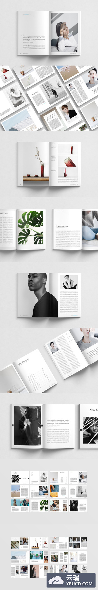 纽约风格的杂志画册模板 New York Magazine Template