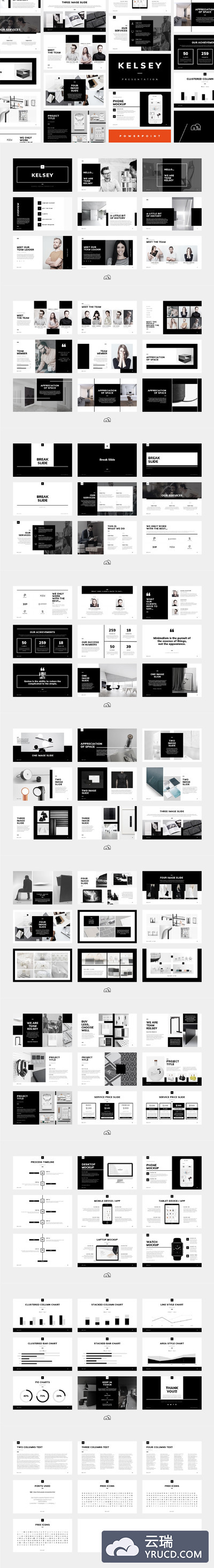 个性高端的PPT模板下载 Kelsey - PowerPoint Presentation