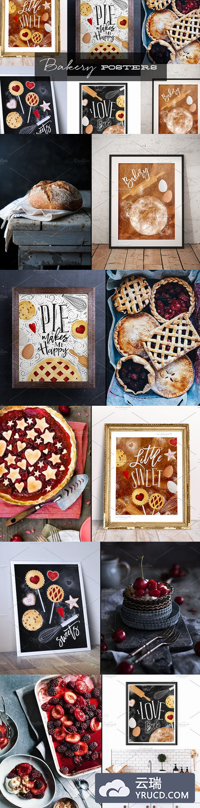 面包烘焙店海报 Bakery Posters