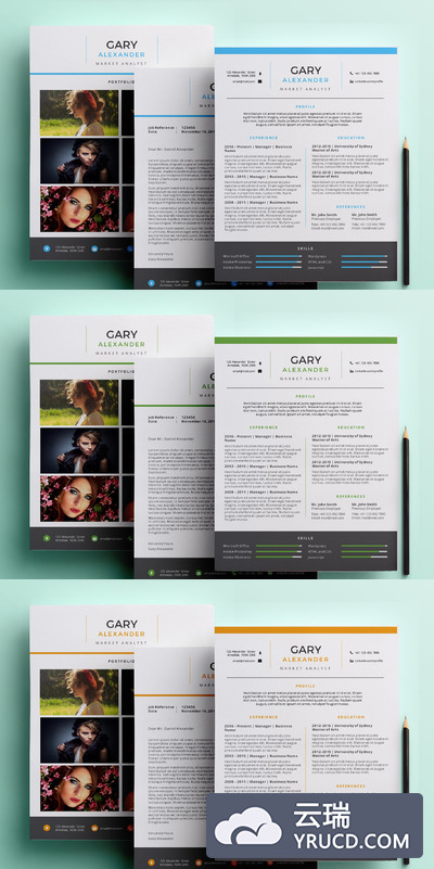 有创意的PPT简历模板 Creative PowerPoint resume pack