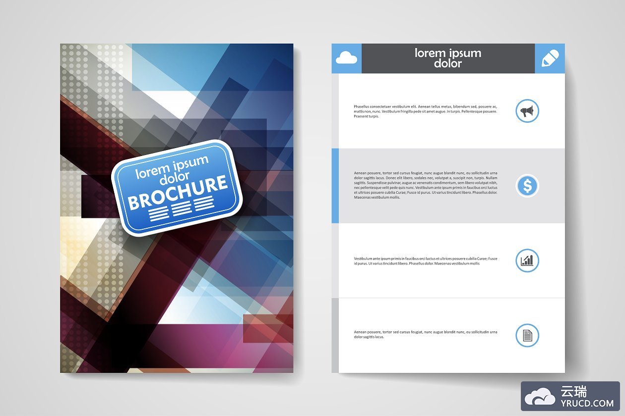 一套漂亮的画册折页模板 Set of Beautiful Brochures