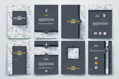 圣诞节主题的画册模板 Merry Christmas brochures