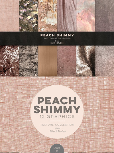 桃色自然纹理质感素材 Peach Shimmy Digital Textures