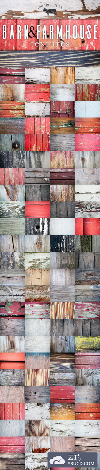 木纹谷仓农舍相关背景纹理素材 Barn & Farmhouse Wood Textures