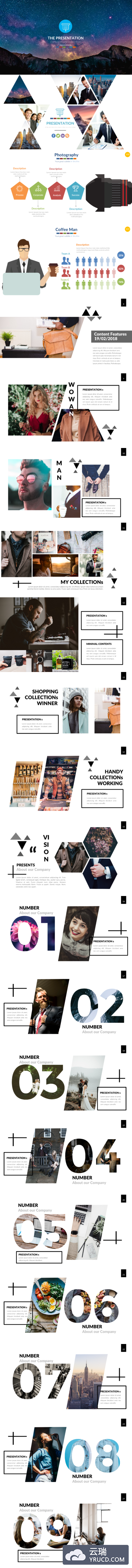 商业，医疗，SEO开发等Powerpoint模板大捆绑