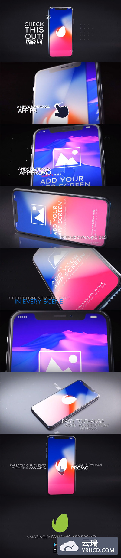 AE 动态手机应用推广的AE模板下载 1.80 GB[aep]