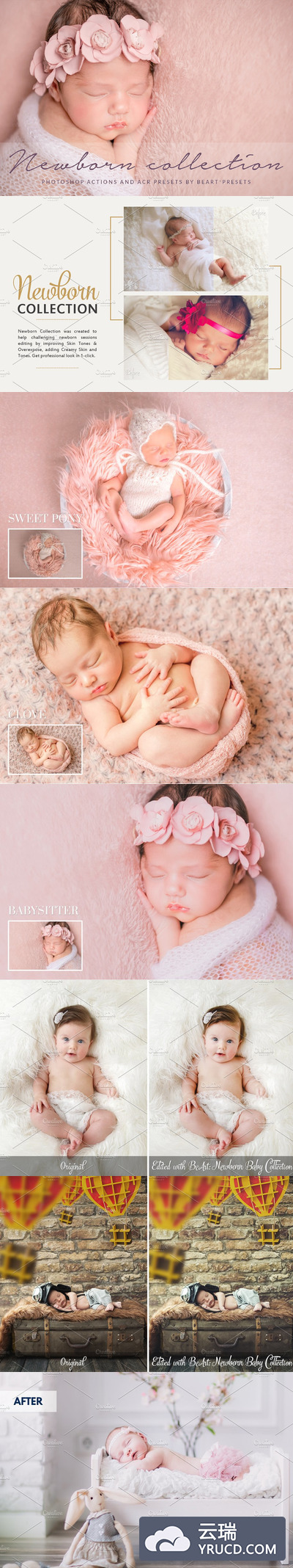 婴儿儿童PS动作 Baby & Child Photoshop Actions