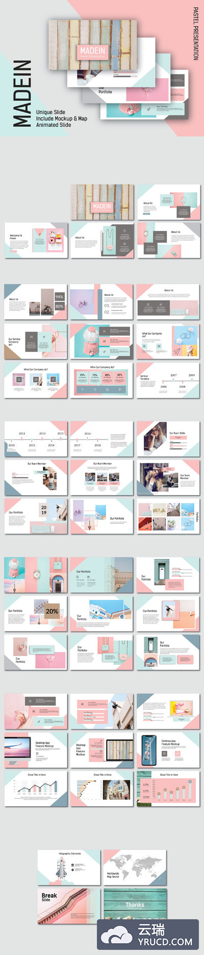 创意多功能模板设计powerpoint模板