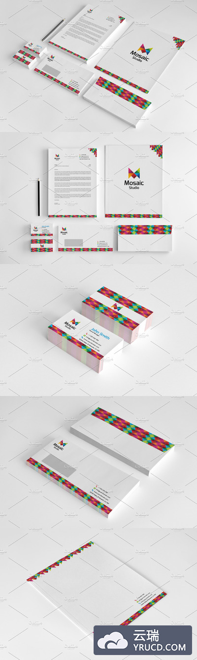 工作室VI文具套装 Mosaic Studio - Creative Stationery