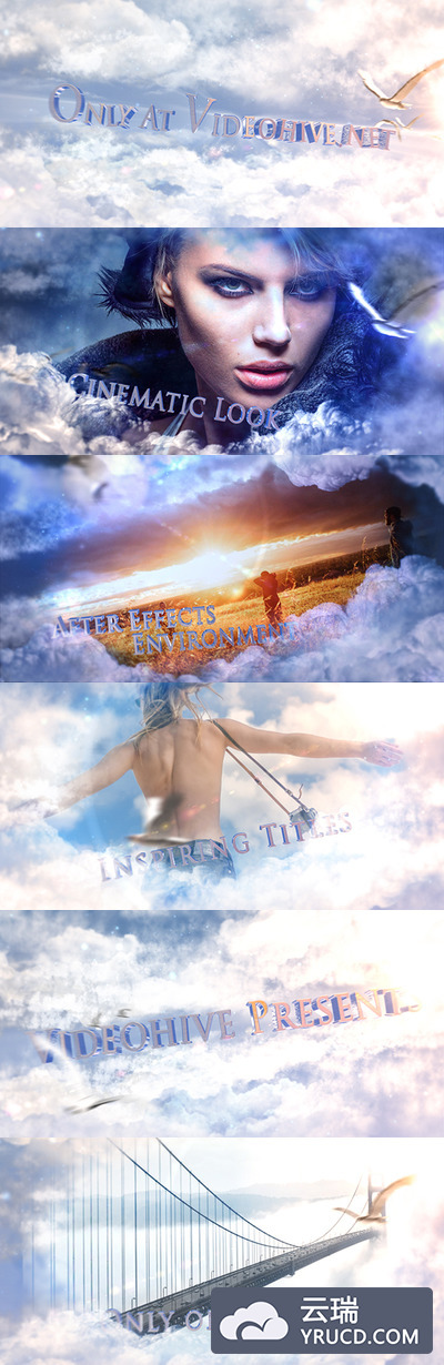 电影天空预告片AE模板下载[aep]