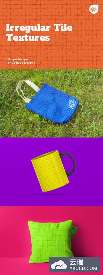 时尚不规则的瓷砖纹理背景底纹纹理集合