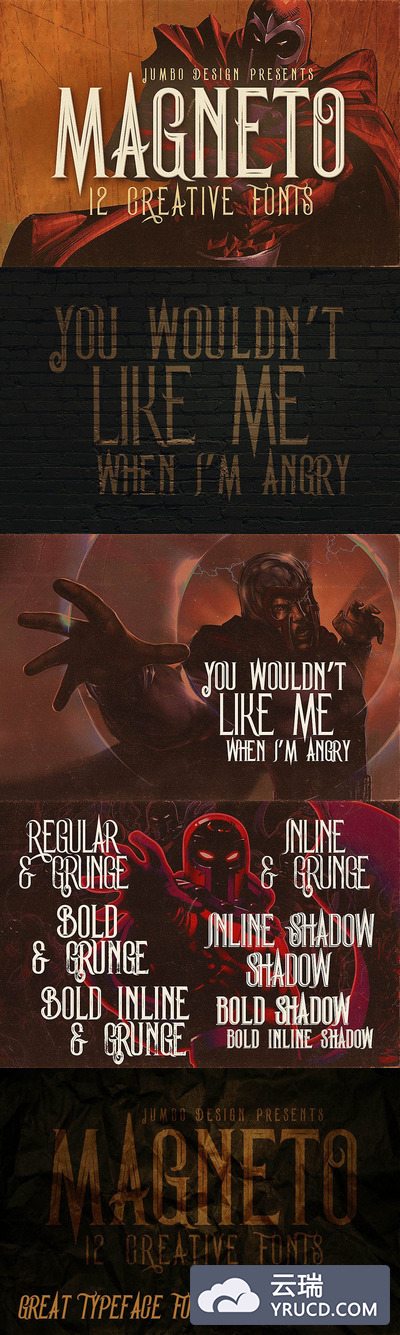 Magneto - 复古风格字体
