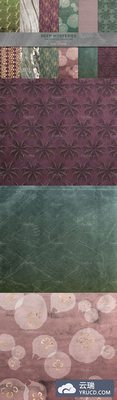 非常神秘的玫瑰金背景纹理素材 Deep Mysteries in Rose Gold