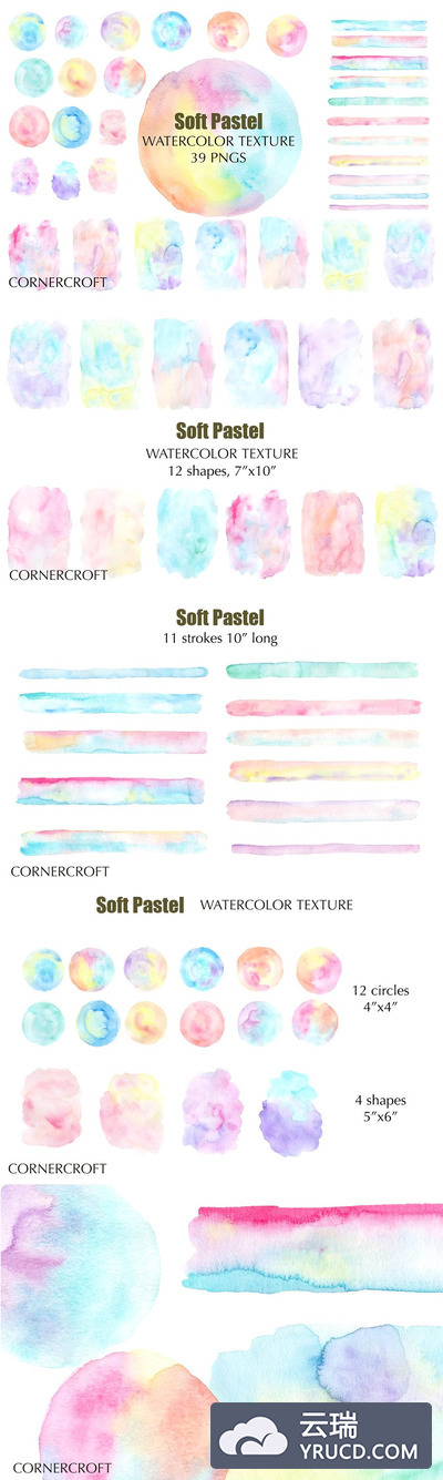 纹理柔和的粉彩 Texture Soft Pastel