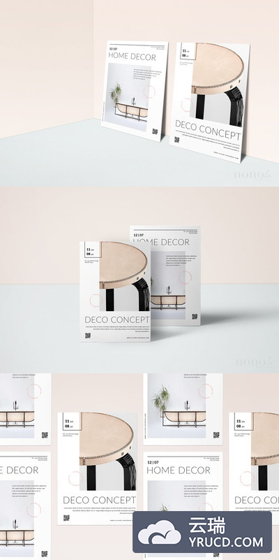 极简主义的明信片模板 2 Minimal Postcard Flyers • Alaine