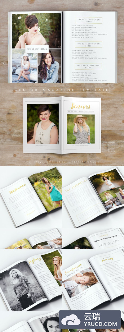 大图摄影杂志模板 Senior Photography Magazine Template