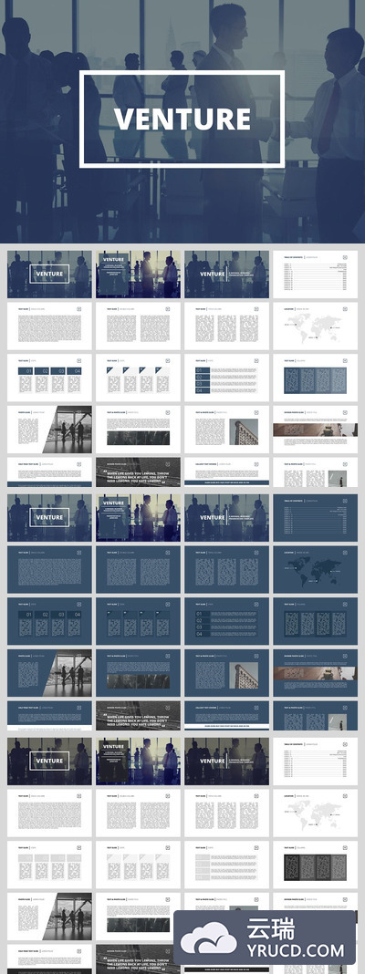 好用的企业商业PPT模板 Venture - Business Presentation