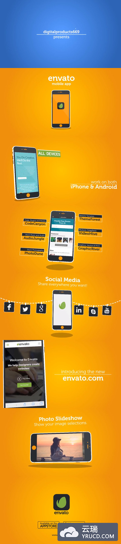 移动端应用程序推广AE模板下载[aep]