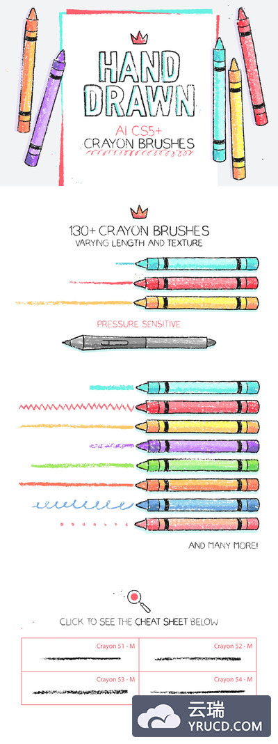 蜡笔AI笔刷 Wax crayon AI brushes