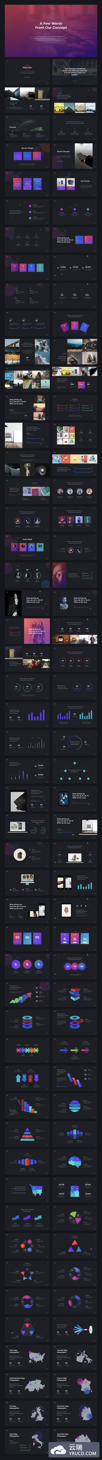 深色酷炫个性专业设计PPT模板[PPTX,Key]