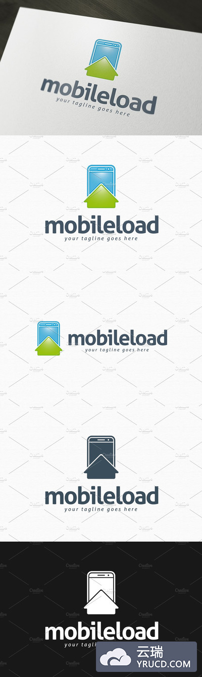 手机主题的LOGO模板 Mobile Load Logo Template