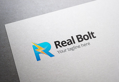 闪电创意图形LOGO Real Bolt Logo